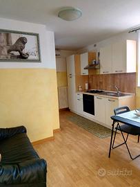 Monolocale in attico con parquet