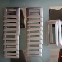 Placche  Matix Bticino Silver a 3 e 6 moduli