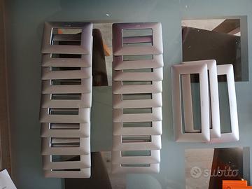 Placche  Matix Bticino Silver a 3 e 6 moduli