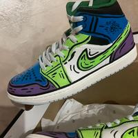 Air Jordan 1Mid sneakers custom edizione limitata