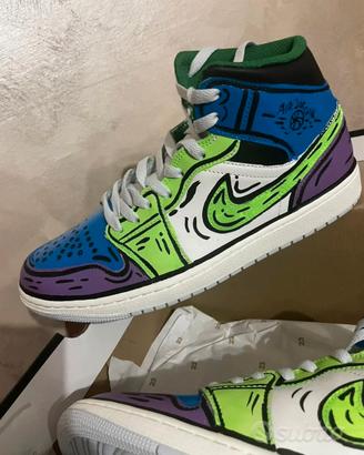 Air Jordan 1Mid sneakers custom edizione limitata