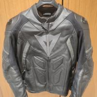 Giacca pelle Dainese nera taglia 50