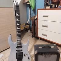 Combo chitarra elettrica + mini ampli + trepiede