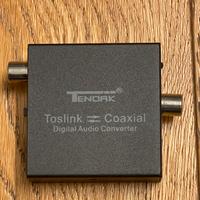 convertitore audio digitale, ottico SPDIF Toslink
