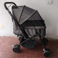 Passeggino per cani gatti pieghevole con cestino