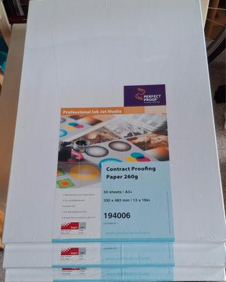 Carta A3, tre confezioni 50 pz. 