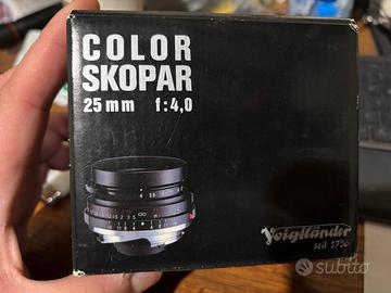 Voigtlander Color Skopar 25mm F4 Leica M usato 1 v
