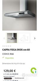 Cappa elica cucina 60cm