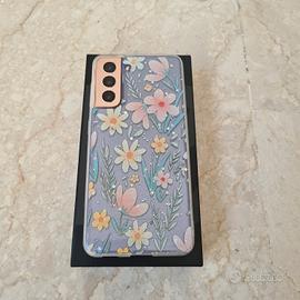 Cover samsung Galaxy S21 covet a fiori
brillantini