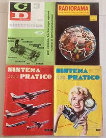 4 Riviste Elettronica Sistema Pratico-Radiorama-CD