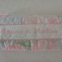 Portagioielli nuovo Camomilla ricamato a mano 