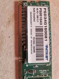 DDR 3 Patriot 4 Gb 