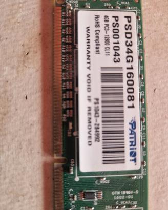 DDR 3 Patriot 4 Gb 