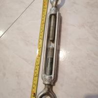 Tenditore a 2 occhi, acciaio zincato M 16