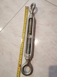 Tenditore a 2 occhi, acciaio zincato M 16
