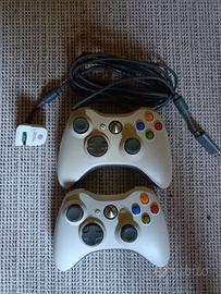 2 controller originali XBox360 wireless + cavo