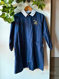 grembiule Siggi blu con zip e ricamo motocross