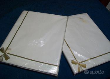 Coppia lenzuola matrimoniali bianche NUOVE