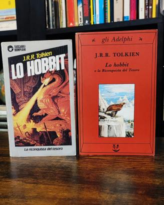 Set 2 Hobbit Bompiani 1983 e Adelphi 1989,