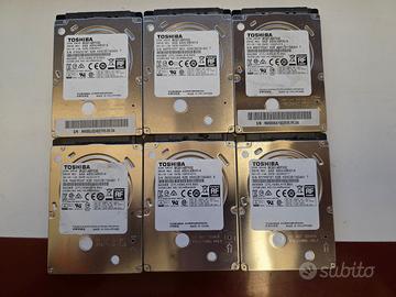 Lotto 6 HDD SATA 2,5 320GB Toshiba