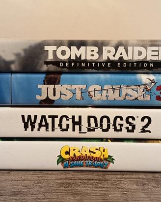 Giochi PS4 – Crash, Watch D. 2, Tomb R.,Just Cause