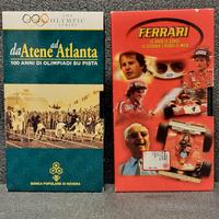 📼 2 VHS Sport Cult: Ferrari & Olimpiadi in Pista