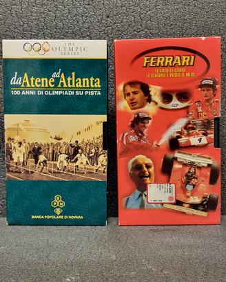 📼 2 VHS Sport Cult: Ferrari & Olimpiadi in Pista