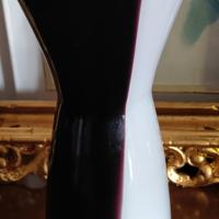 vaso a clessidra in vetro di Murano 