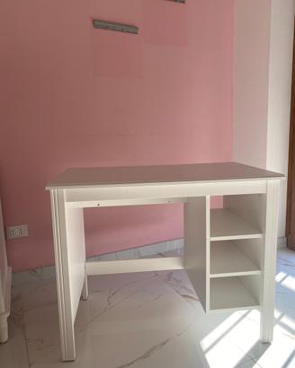 Scrivania ikea brusali bianca