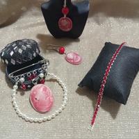 Parure moda cammeo stile vintage chic