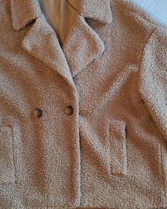 Giacca teddy beige