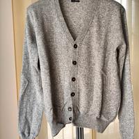 Cardigan uomo grigio chiaro "Tela Blu"