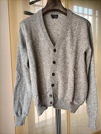 Cardigan uomo grigio chiaro "Tela Blu"