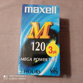 Maxell 120 minuti 3 pk VHS nuove