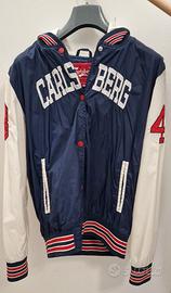 Giubbotto Bomber Varsity Carlsberg con Cappuccio
