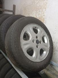 4 cerchi in lega + gomme estive per: Cubo/Fiorino/