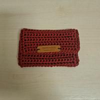 Portamonete realizzato all'uncinetto