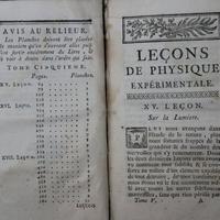 Le cons de phisique experimentale Paris 1783 tomo