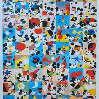 Pablo Echaurren poster serigrafico Topolino Mirò 