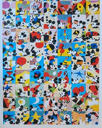 Pablo Echaurren poster serigrafico Topolino Mirò 