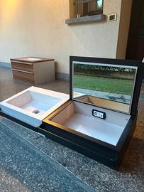 mobile bagno con mobile trucchi