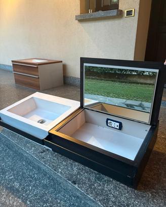 mobile bagno con mobile trucchi