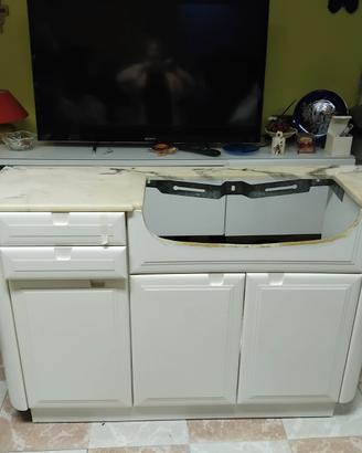 Mobile bagno con lavello ad incasso