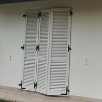 Persiana bianca in legno x porta finestra (180x240