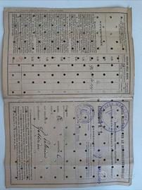 Rarità d'Epoca - Tessera Assicurativa Cassa Nazion