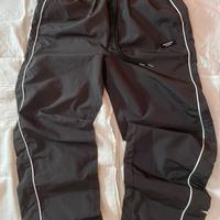 Pantaloni baggy  neri con stella bianche