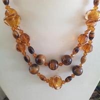 Collana doppio filo pietra dura occhio di tigre