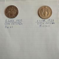 2 monete citta del vaticano