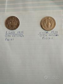 2 monete citta del vaticano
