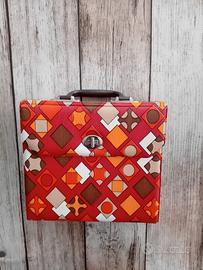 Valigetta porta vinili 45 giri vintage
